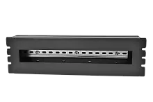 19″ панель с DIN-рейкой PS-3U, цвет черный