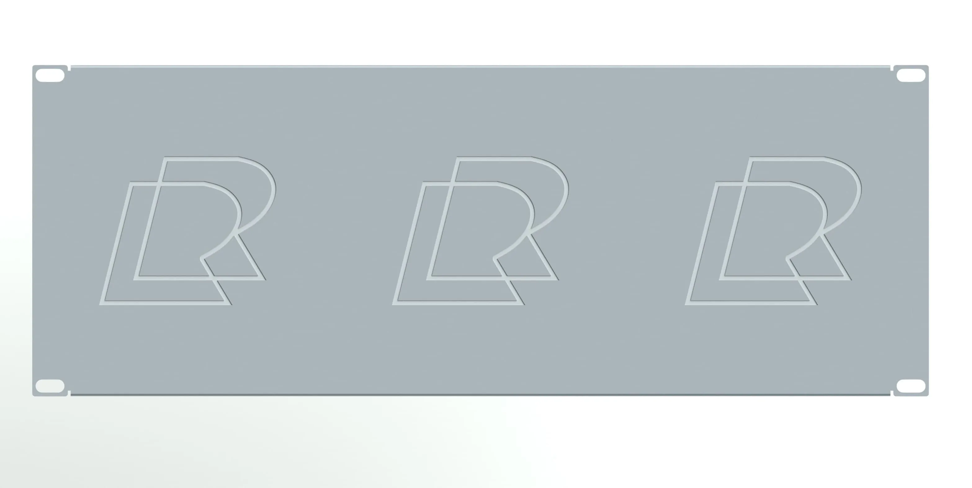 Заглушка 19" 4U, серая RUSRACK