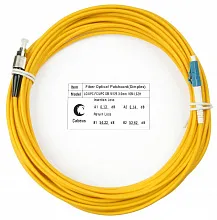 Шнур оптический simplex LC-FC 9/125 sm 10м LSZH Cabeus fops 9 lc fc 10m