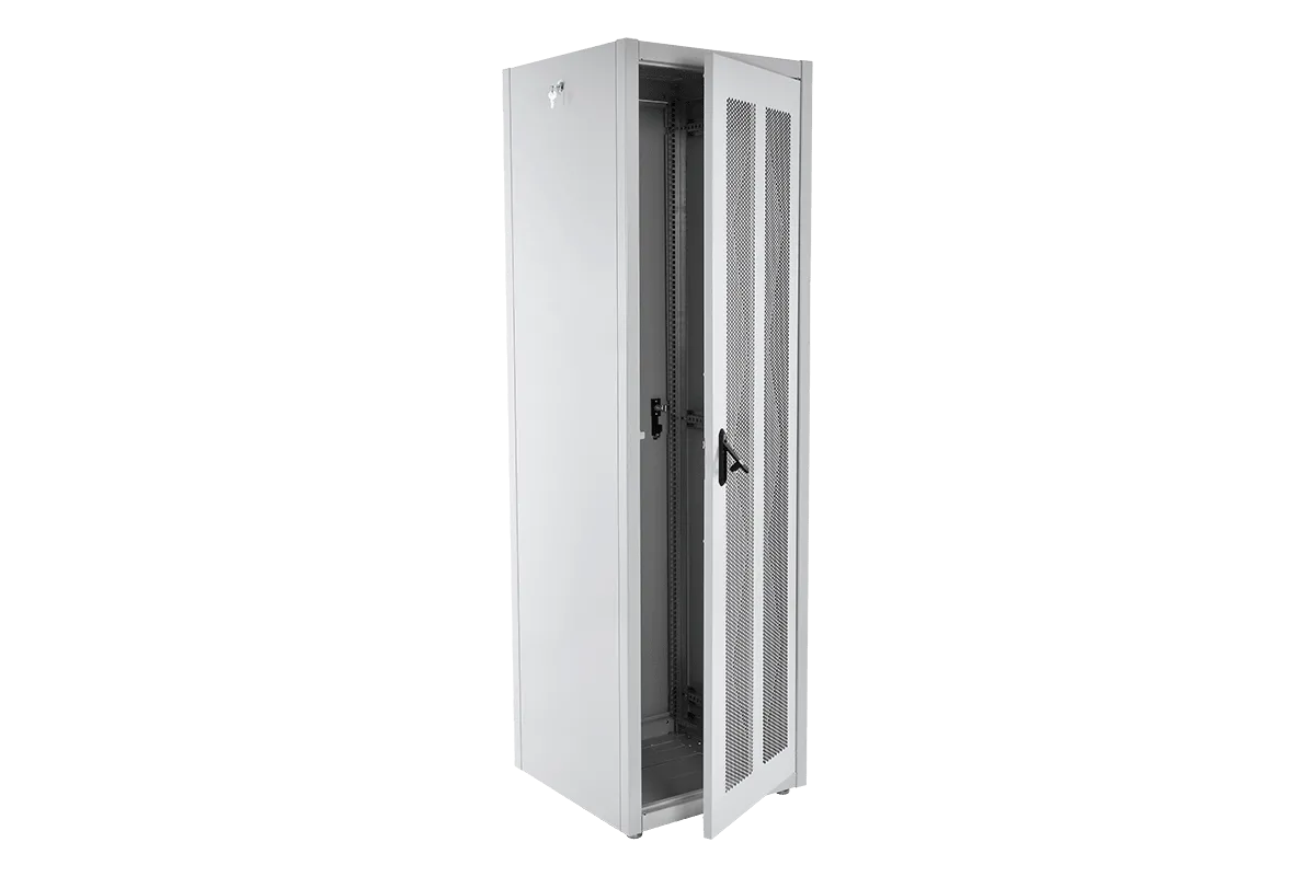 Шкаф телекоммуникационный напольный ЭКОНОМ 42U (600 × 800) дверь перфорированная 2 шт.