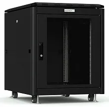 Шкаф телекоммуникационный напольный RUSRACK RSRO-608012/GSBL 19" 12U 600x800x730мм