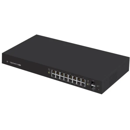 Коммутатор Ubiquiti  EdgeSwitch 16-150W ES-16-150W-EU (1000 Base-TX (1000 мбит/с), 2 SFP порта)