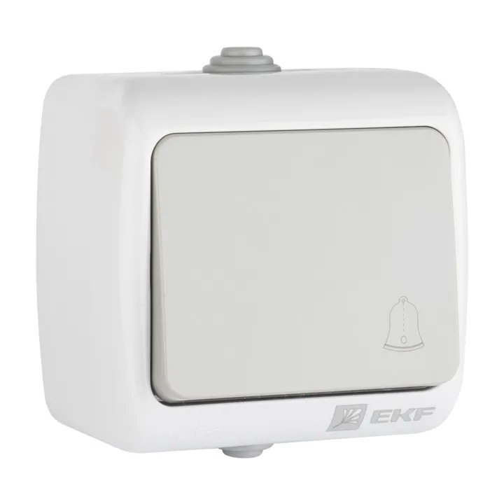 Мурманск Кнопка звонка 1-кл. 10А IP54 сер. EKF Мурманск Кнопка звонка 1-кл. 10А IP54 сер. EKF