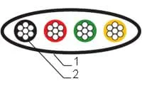 Hyperline UTC2x2x0.12-C2-PATCH-INDOOR (TC-4-WH) Hyperline UTC2x2x0.12-C2-PATCH-INDOOR (TC-4-WH)