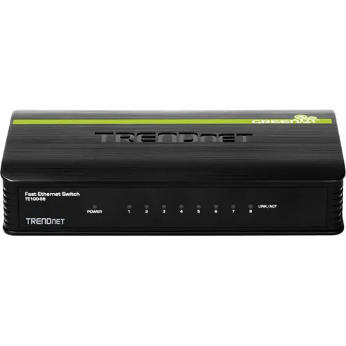 Коммутатор TrendNet TE100-S8 (100 Base-TX (100 мбит/с), Без SFP портов) Коммутатор TrendNet TE100-S8 (100 Base-TX (100 мбит/с), Без SFP портов)