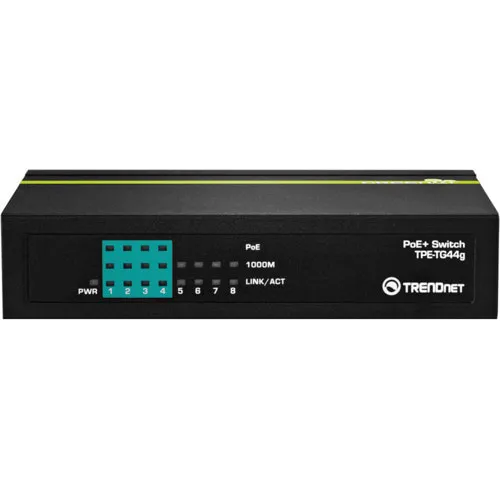 Коммутатор TrendNet TPE-TG44g (1000 Base-TX (1000 мбит/с), Без SFP портов) Коммутатор TrendNet TPE-TG44g (1000 Base-TX (1000 мбит/с), Без SFP портов)
