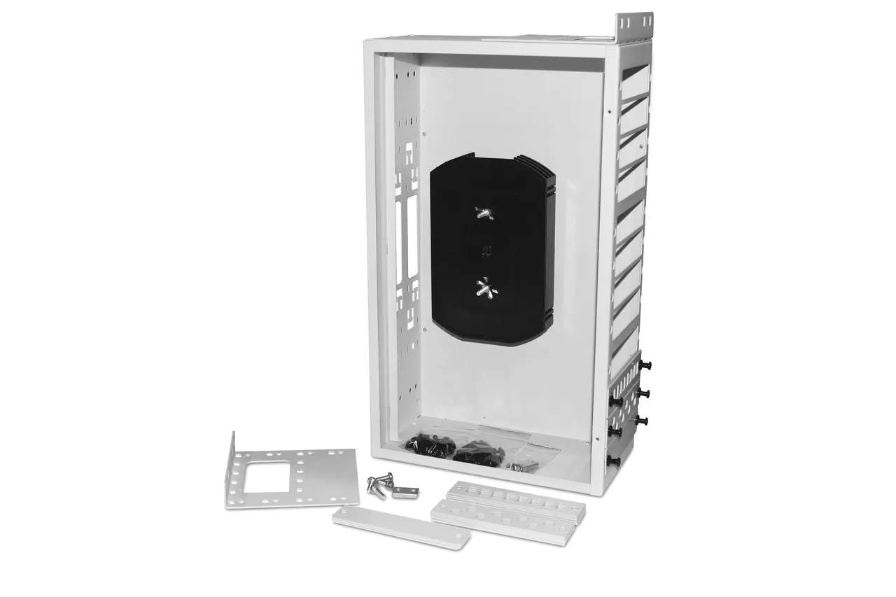 Hyperline FO-19R-3U-12xSLT-W140H42-96UN-GY