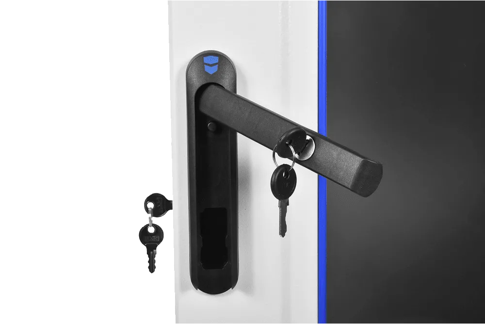 Шкаф телекоммуникационный напольный 47U (800 × 1000) дверь стекло, цвет чёрный