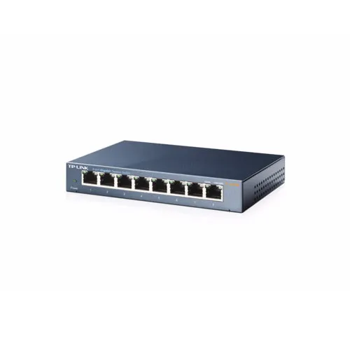 Коммутатор TP-Link TL-SG108 (1000 Base-TX (1000 мбит/с), Без SFP портов)