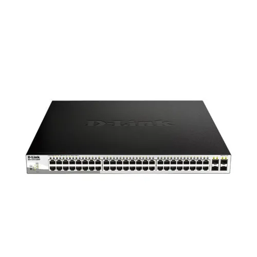 Коммутатор D-link DGS-1210-52MPP (1000 Base-TX (1000 мбит/с), 4 SFP порта)