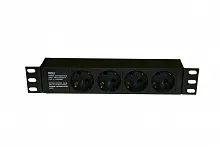 Hyperline SHE10-4SH-IEC Блок силовых розеток