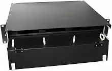 Патч-панель Hyperline FO-19BX-2U-F0-6xSLT-W120H32-EMP 19"  6 портов черный