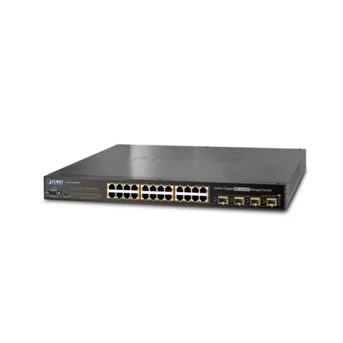 Коммутатор Planet WGSW-24040HP (1000 Base-TX (1000 мбит/с), 4 SFP порта) Коммутатор Planet WGSW-24040HP (1000 Base-TX (1000 мбит/с), 4 SFP порта)
