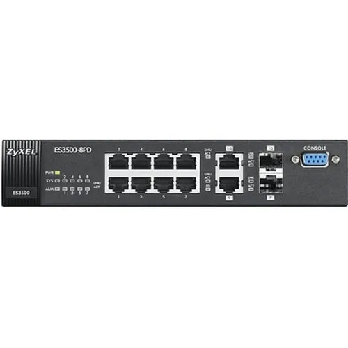 Коммутатор Zyxel ES3500-8PD (100 Base-TX (100 мбит/с))