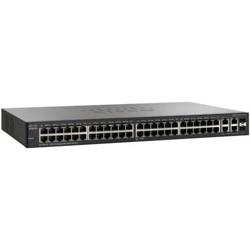 Коммутатор Cisco Small Business SG300-52P SG300-52P-K9-EU (1000 Base-TX (1000 мбит/с), 4 SFP порта)