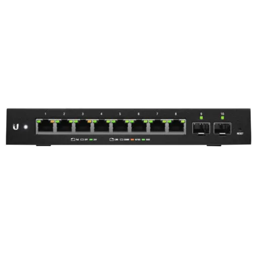 Коммутатор Ubiquiti  ES-10X (1000 Base-TX (1000 мбит/с), 2 SFP порта)