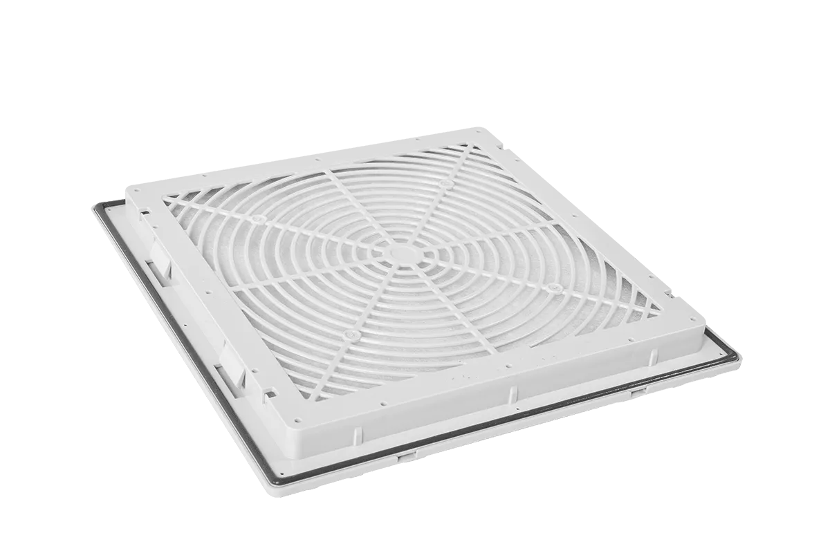 Выпускной фильтр для шкафов Elbox серии EMS, IP 54, 320 × 320 × 46,  цвет серый