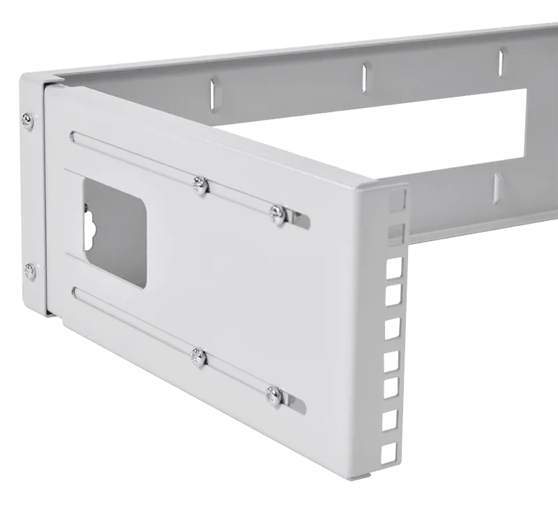 Кронштейн телекоммуникационный настенный 3U, регулируемая глубина 300-450 мм