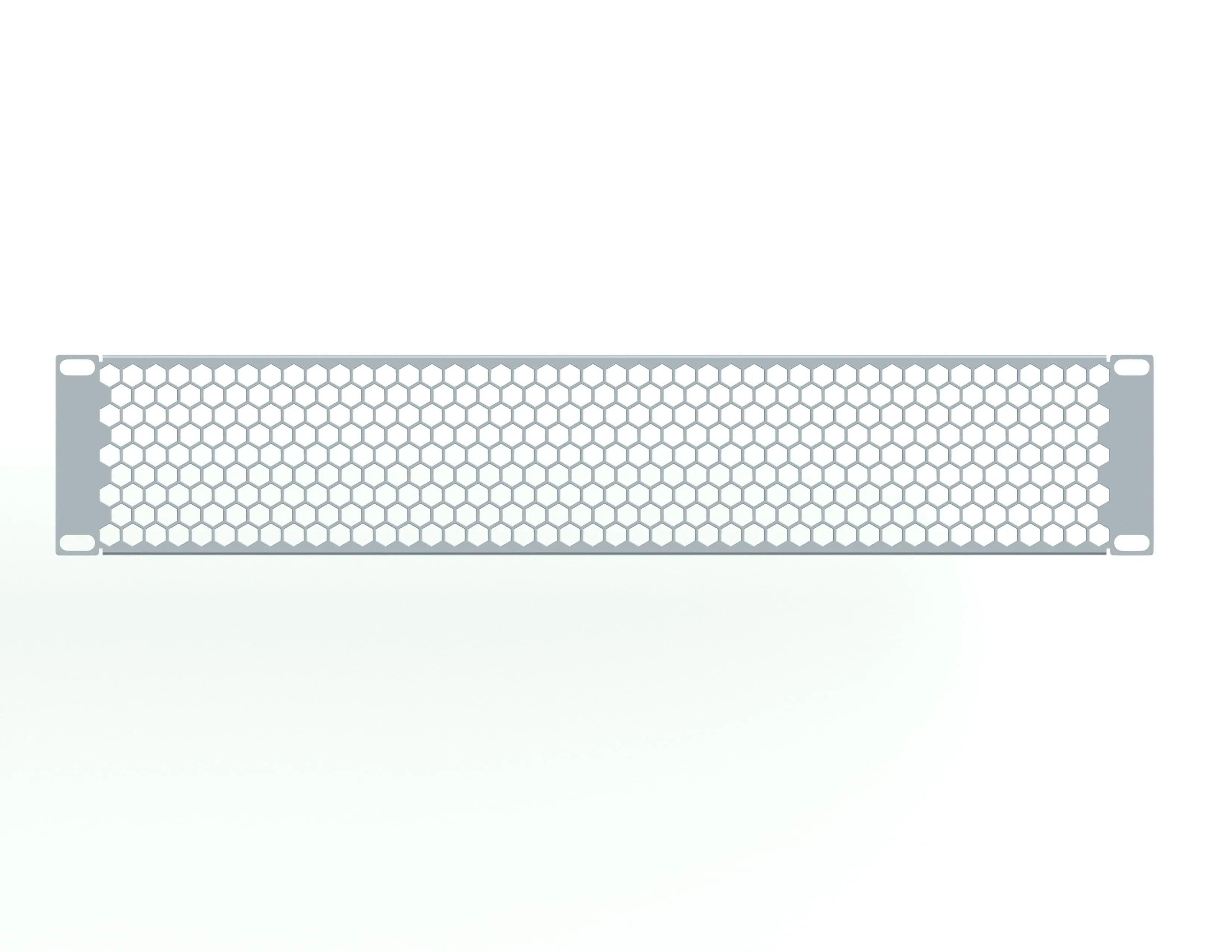 Заглушка перфорированная 19" 2U, серая RUSRACK