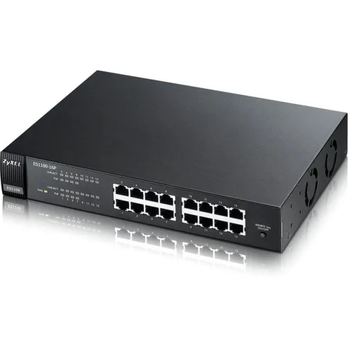 Коммутатор Zyxel ES1100-16P (100 Base-TX (100 мбит/с))