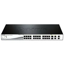 Коммутатор D-link DES-1210-28P (1000 Base-TX (1000 мбит/с), 2 SFP порта)