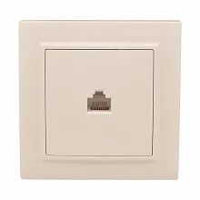 Минск Розетка RJ-45 1-мест. СП бежевый EKF