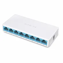 Коммутатор Mercusys MS108 (100 Base-TX (100 мбит/с), Без SFP портов)