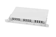 Оптический кросс (бокс) 19" с полкой (площадкой), 1U, до 24 портов
