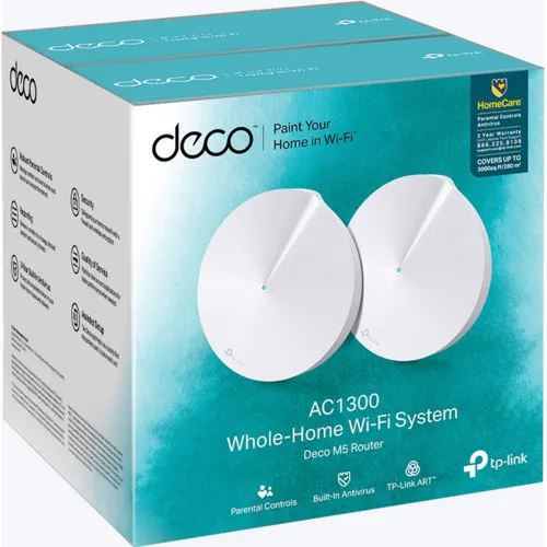 WiFi точка доступа TP-Link Mesh Wi-Fi AC1300 Deco M5(1-pack)