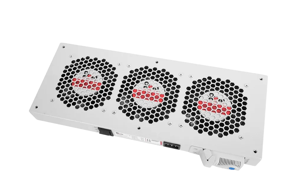 Модуль вентиляторный, 3 вентилятора с терморегулятором