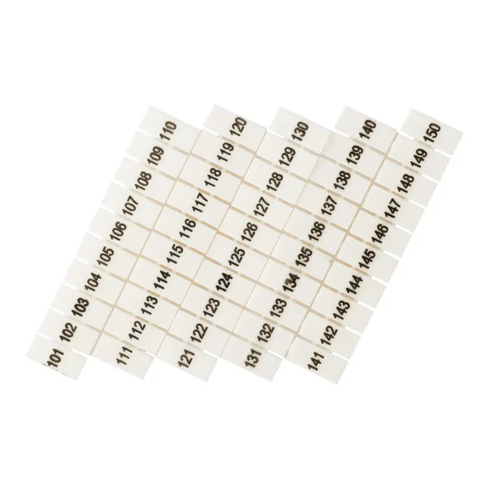 Маркеры для JXB-ST 2,5 с нумерацией 100-150 (10 шт.) EKF