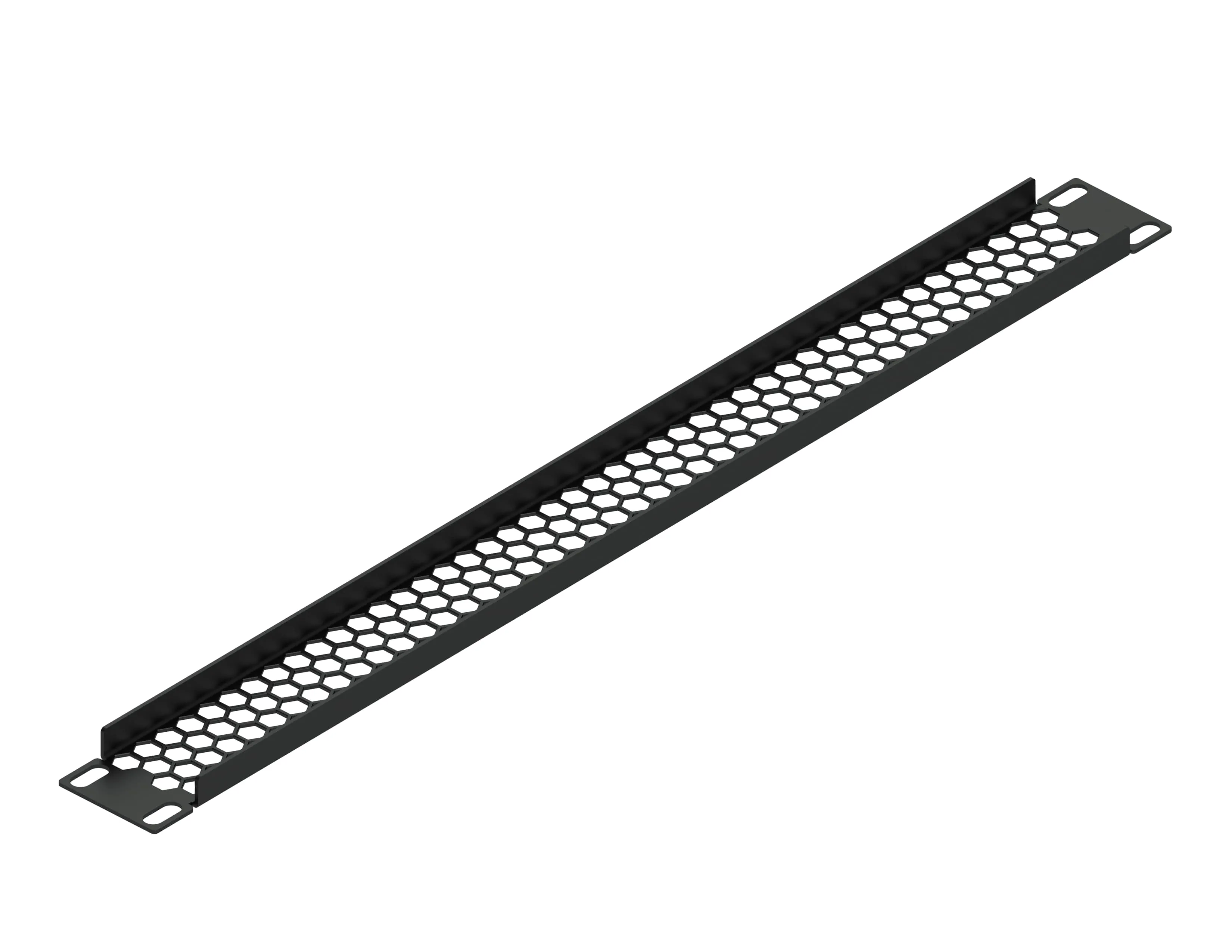Заглушка перфорированная 19" 1U, черная RUSRACK Заглушка перфорированная 19" 1U, черная RUSRACK