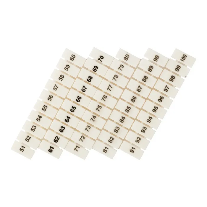 Маркеры для JXB-ST 1,5 с нумерацией 50-100 (10 шт.) EKF