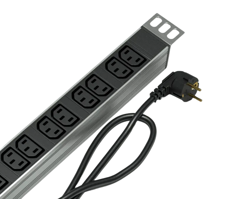Вертикальный блок розеток Rem-16 с фил. и инд., 25 IEC 60320 C13, алюм., 42-48U, шнур 3 м. Вертикальный блок розеток Rem-16 с фил. и инд., 25 IEC 60320 C13, алюм., 42-48U, шнур 3 м.