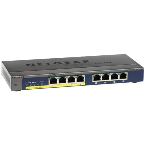 Коммутатор NETGEAR GS108PE-300EUS (1000 Base-TX (1000 мбит/с), Без SFP портов) Коммутатор NETGEAR GS108PE-300EUS (1000 Base-TX (1000 мбит/с), Без SFP портов)