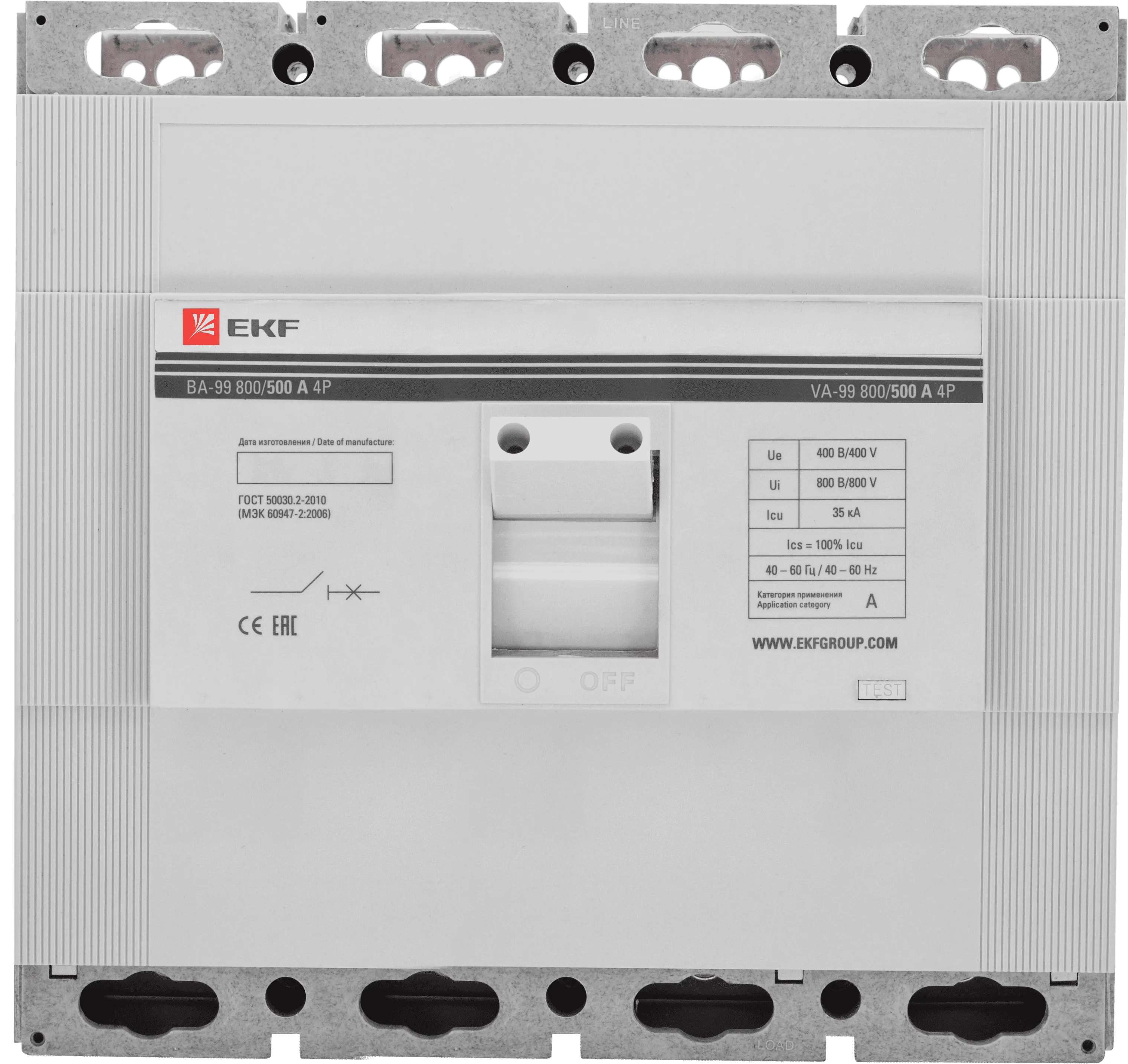 ВА-99 800/500А 4P 35кА EKF