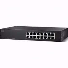 Коммутатор Cisco SF110-16 SF110-16-EU (100 Base-TX (100 мбит/с), Без SFP портов)