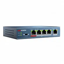 Коммутатор Hikvision DS-3E0105P-E(B) (100 Base-TX (100 мбит/с), Без SFP портов)
