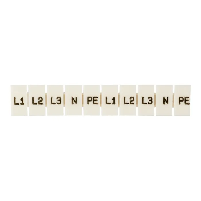 Маркеры для JXB-ST 1,5 с символами "L1, L2, L3, N, PE" (10 шт.) EKF