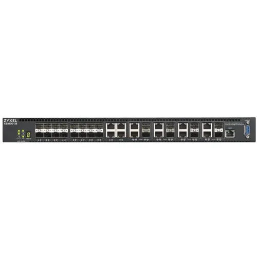 Коммутатор Zyxel XS3800-28 XS3800-28-ZZ0101F (10 GBase-T (10000 мбит/с), 16 SFP портов)