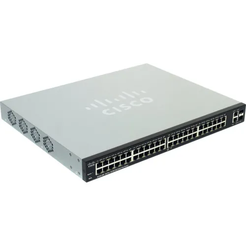 Коммутатор Cisco Small Business SF220-48P SF220-48P-K9-EU (100 Base-TX (100 мбит/с), 2 SFP порта)