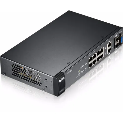 Коммутатор Zyxel GS2210-8 (1000 Base-TX (1000 мбит/с), Без SFP портов)