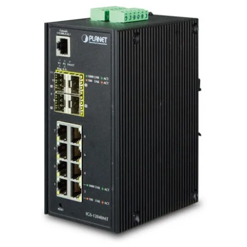 Коммутатор Planet IGS-12040MT (1000 Base-TX (1000 мбит/с), 4 SFP порта) Коммутатор Planet IGS-12040MT (1000 Base-TX (1000 мбит/с), 4 SFP порта)