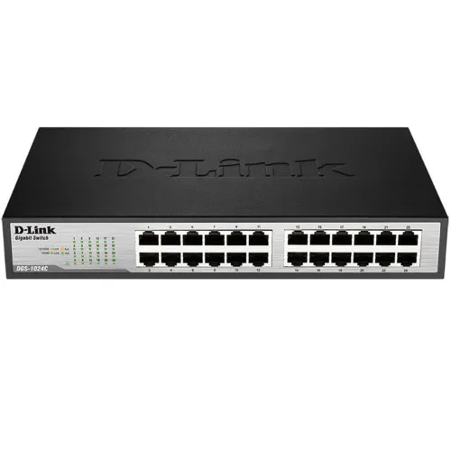 Коммутатор D-link DGS-1024C/A1A (1000 Base-TX (1000 мбит/с), 4 SFP порта)
