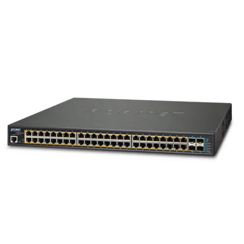 Коммутатор Planet GS-5220-48P4X (1000 Base-TX (1000 мбит/с), 4 SFP порта)