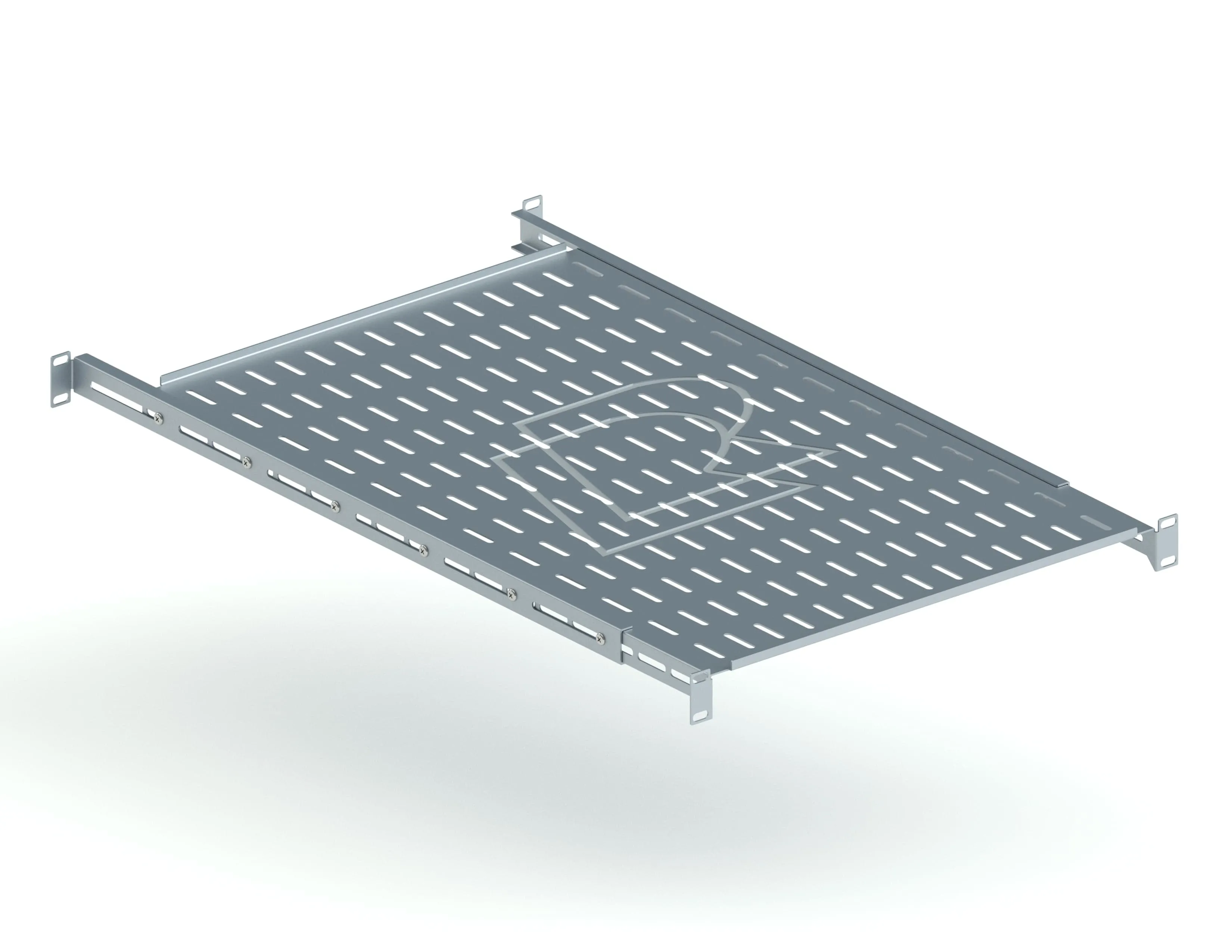 Универсальная стационарная полка глубина 700 мм, серая