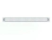 Заглушка перфорированная 19" 1U, серая RUSRACK