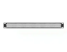 Заглушка перфорированная 19" 1U, черная RUSRACK