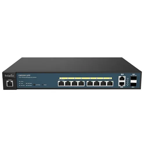 Коммутатор EnGenius EWS5912FP (1000 Base-TX (1000 мбит/с), 2 SFP порта) Коммутатор EnGenius EWS5912FP (1000 Base-TX (1000 мбит/с), 2 SFP порта)