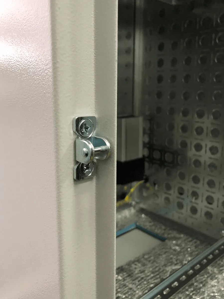 Шкаф всепогодный настенный 9U (Ш600 × Г300), нерж. сталь. компл.  Т1 с контроллером MC1 и датчиками